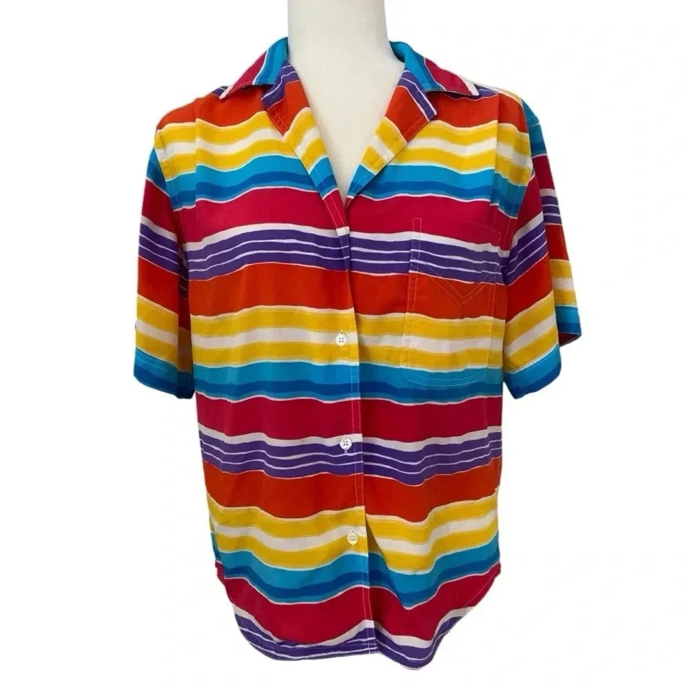 Christian Dior Chemise Womens Vintage 1980s Blouse